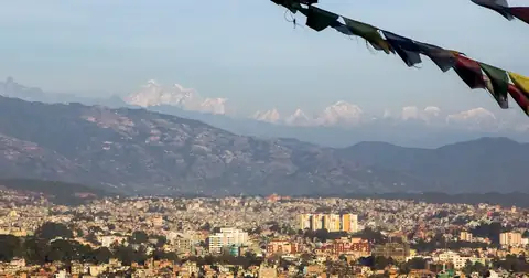 Kathmandu cityscape, the market where City Hotel operates its single five-star property