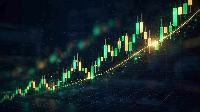 Candlestick chart of the NEPSE index spanning 23 years of market data, 2003 to 2026