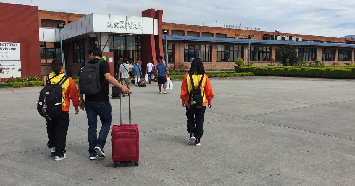 International arrival terminal at Tribhuvan International Airport, Kathmandu