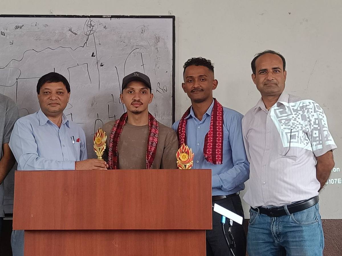 Felicitation after the guest lecture