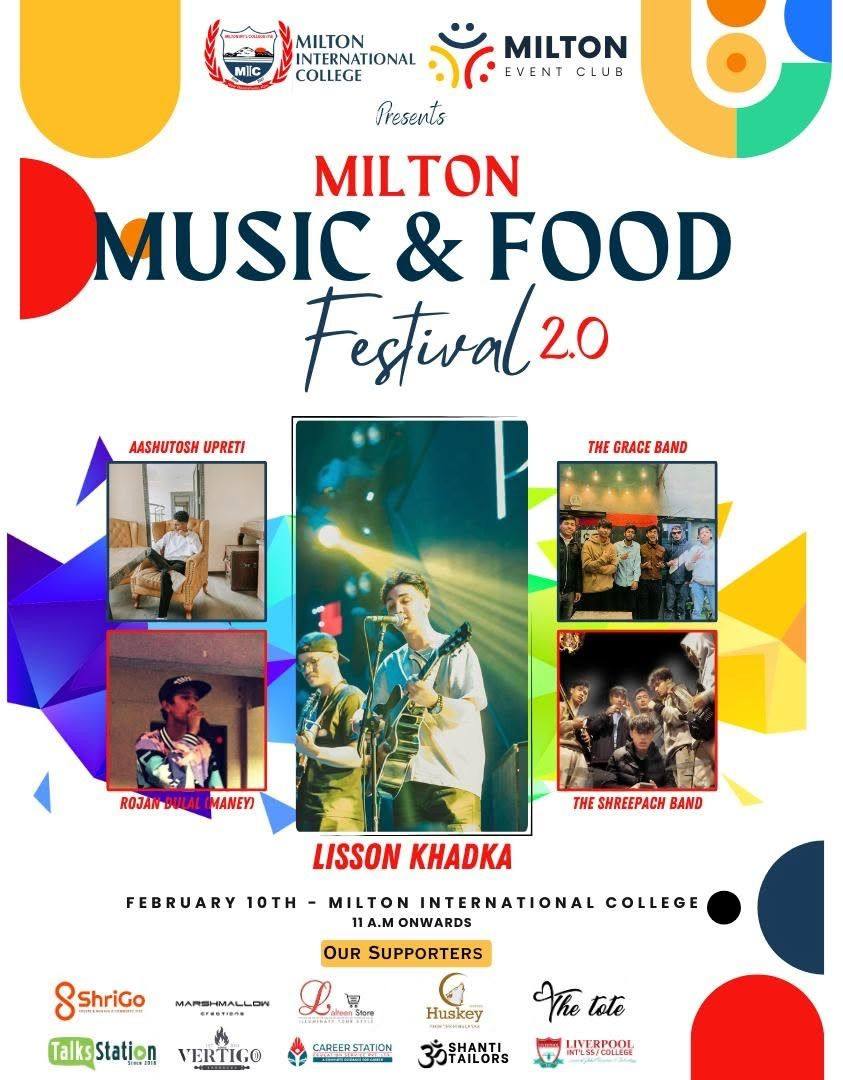 Milton Music and Food Fest 2.0 poster