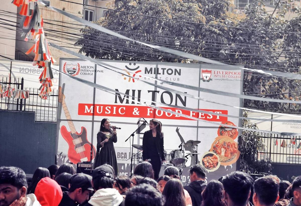 Stage at Milton Music and Food Fest 2.0