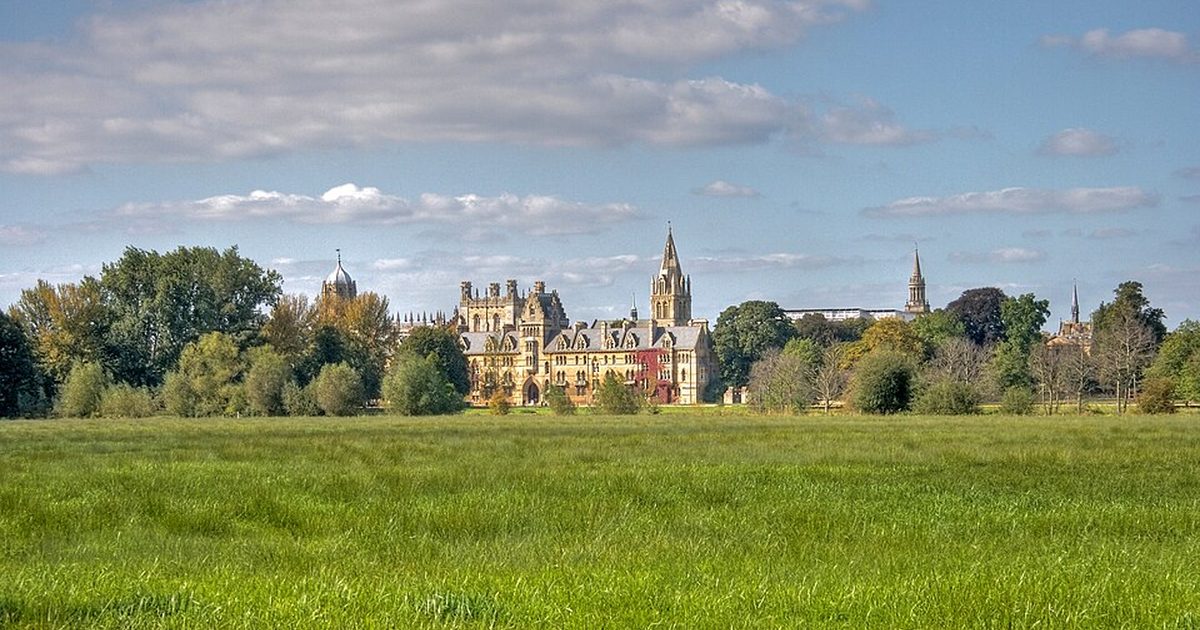 University of Oxford buildings seen across the city skyline